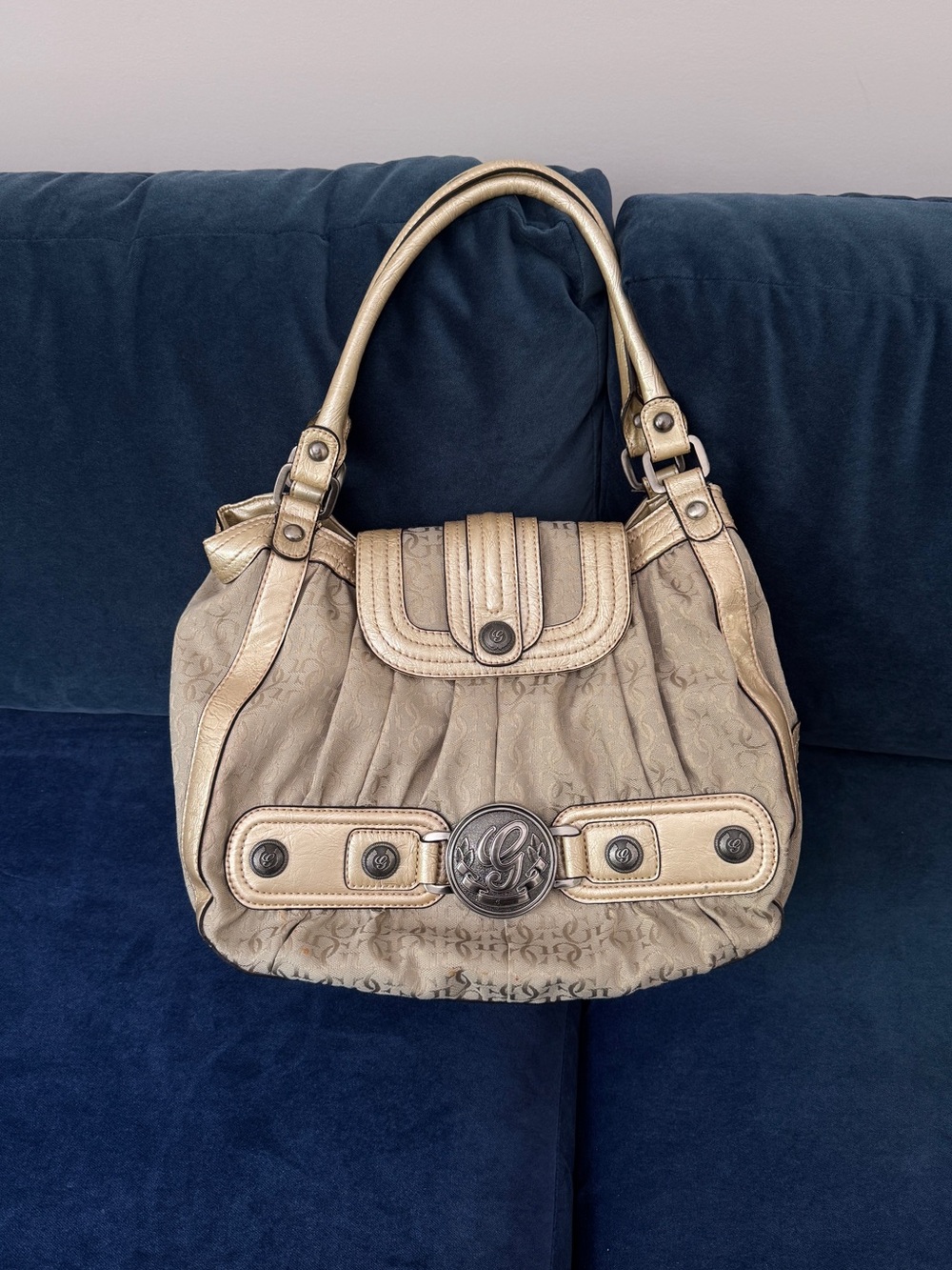 Vintage Guess Y2K‎ Monogram Shoulder Bag